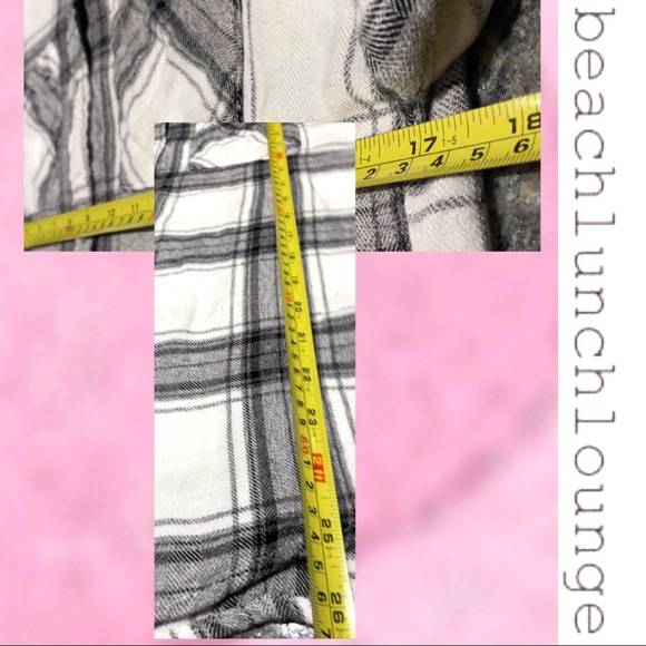 BEACHlunchLOUNGE Sleeveless Flannel B&W SP - Picture 5 of 5